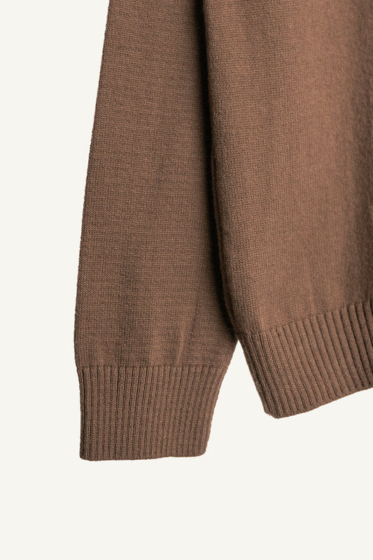 02 - Brown Knit Sweatshirt